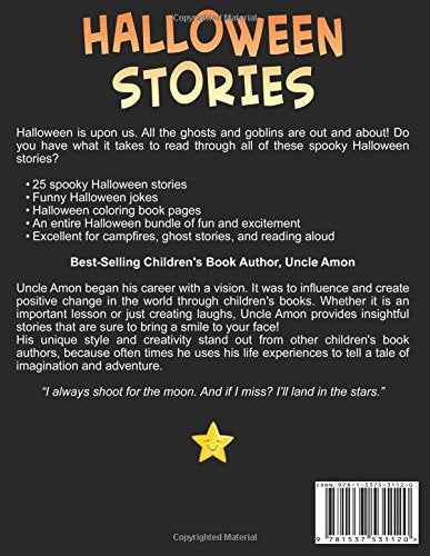 Halloween Stories Bundle (5 Books in 1): Spooky Halloween Stories for Kids, Funny Jokes, and Halloween Coloring Book