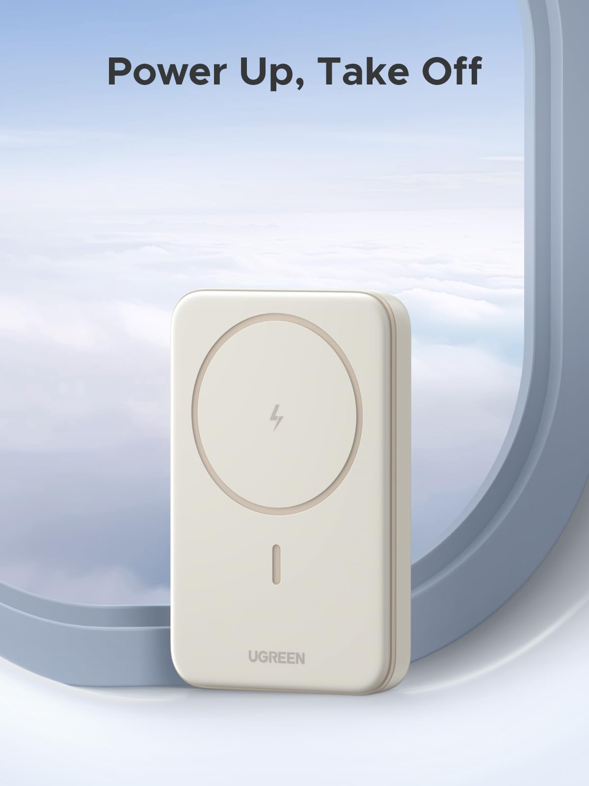 UGREEN 10000mAh PD 20W Magnetic Portable Charger, 7.5W Wireless Charging wiht Built-in USB C in/Out Battery Pack, Power Bank with 0.5M Cable Compatible with Magsafe, iPhone 16/15 Pro Max, White 🍁 All In One Marketplace Canada