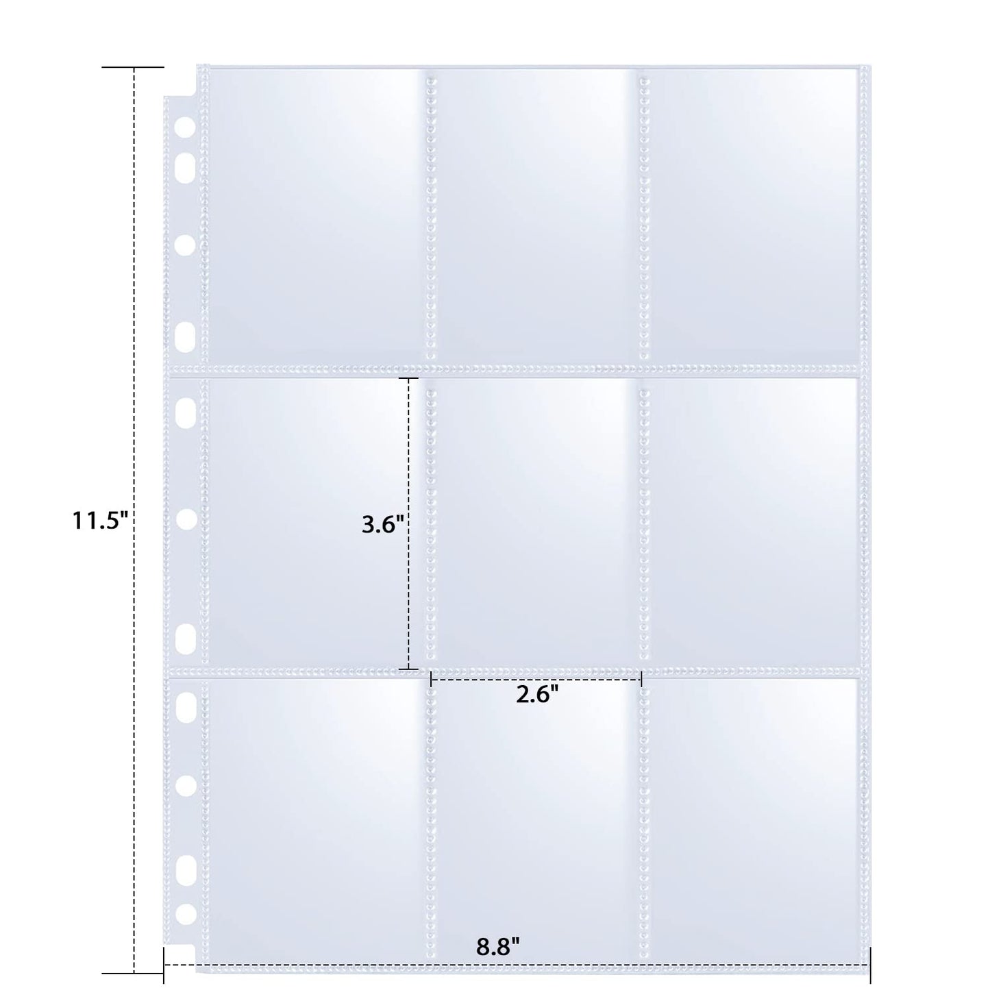 360 Pockets Trading Card Sleeves - Double-Sided 9 Pocket Page Protector, Ultra-Clear Card Sheets for 3 Ring Binder, Sleeves for Game Yugioh/MTG, Baseball, Business Cards, Coupons 🍁 All In One Marketplace Canada