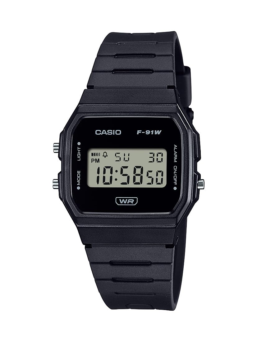 Casio F-91WB Series | Men's Digital Watch | Environmentally Friendly Bio-Based Resin | Alarm | Date Indicator | 7-Year Battery, Black 🍁 All In One Marketplace Canada