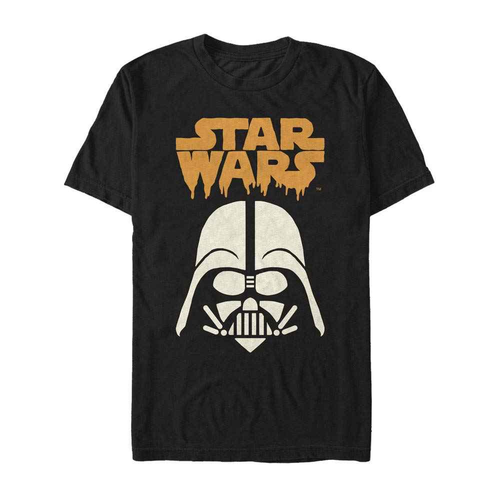 STAR WARS Licensed Halloween Vader Ghoul Men's Tee, Black, Large