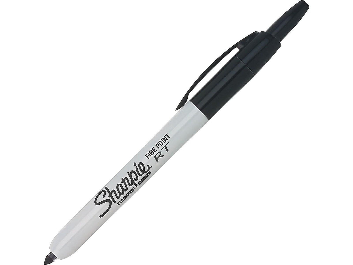 Sharpie Retractable Permanent Markers, Fine Point, Black, 12 Count 🍁 All In One Marketplace Canada