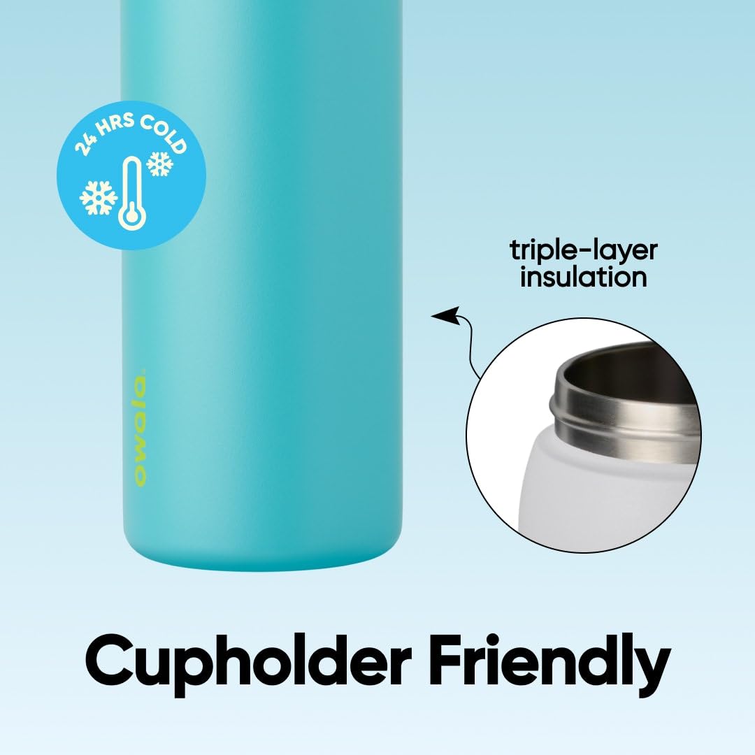 Owala FreeSip Insulated Stainless Steel Water Bottle with Straw, BPA-Free Sports Water Bottle, Great for Travel, 32 Oz, Summer Sweetness 🍁 All In One Marketplace Canada