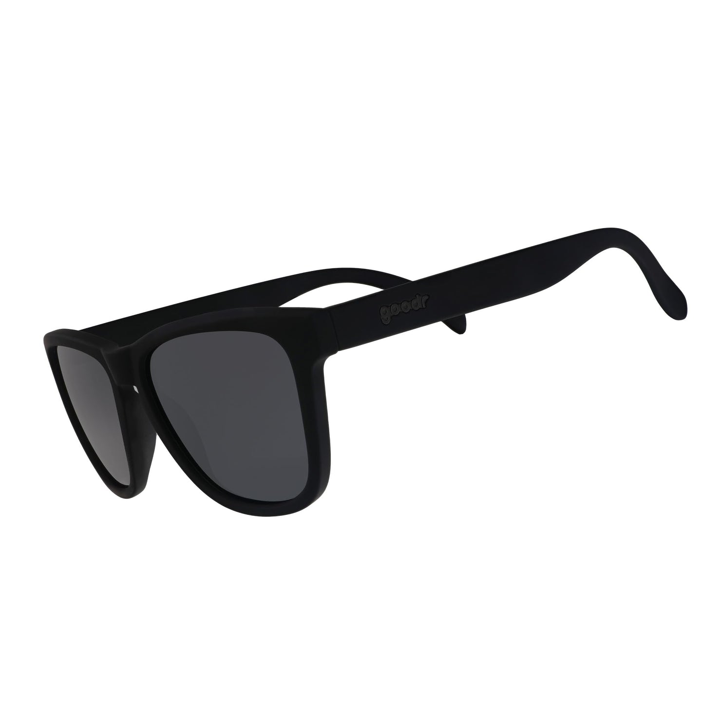 goodr A Unicorn's Calamity Polarized Sunglasses, Medium Sized (OG), Black Solid Frames with Black Non-Reflective Glare Reducing Lenses, UV400 Protection, No Slip, No Bounce 🍁 All In One Marketplace Canada