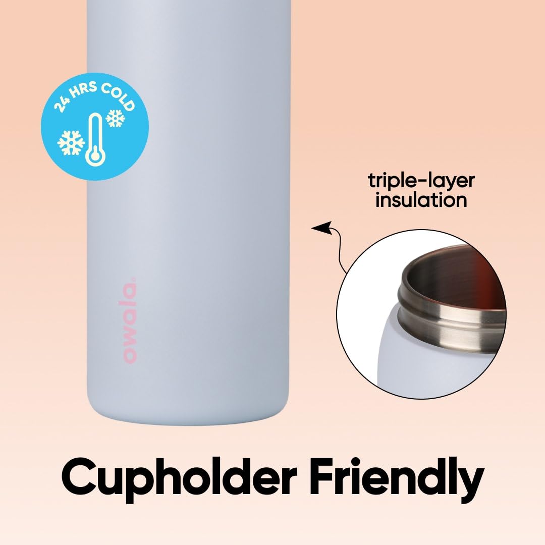 Owala FreeSip Insulated Stainless Steel Water Bottle with Straw for Sports, Travel, and School BPA-Free Sports Water Bottle, 24 oz, Beach House 🍁 All In One Marketplace Canada