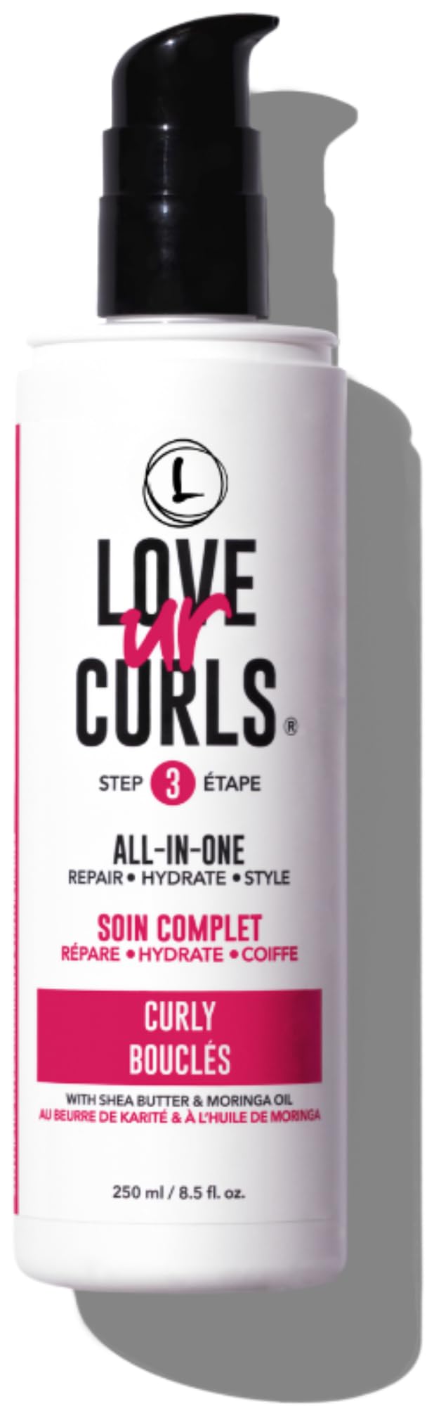 Love Ur Curls - All in One Curl Cream Styler, Curling Cream for Curly Hair, Repair, Define, Hydrate & Style, Anti Frizz with Shea Butter, 250mL 🍁 All In One Marketplace Canada