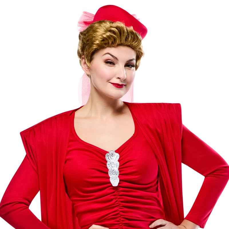 Rubies Women's Golden Girls Blanche Costume Set with Wig, Large, TV Show Look Perfect for Halloween, Parties, and More
