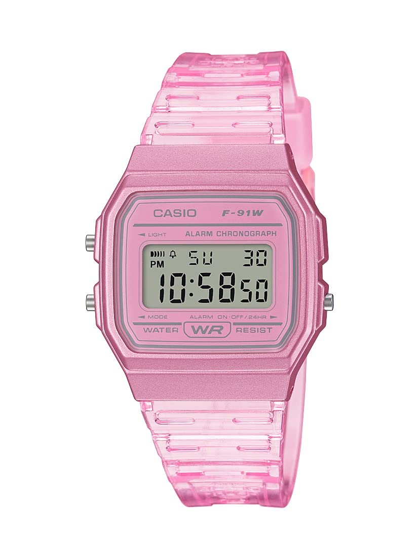 Casio Quartz Watch with Resin Strap, Pink, 20 (Model: F-91WS-4CF) 🍁 All In One Marketplace Canada