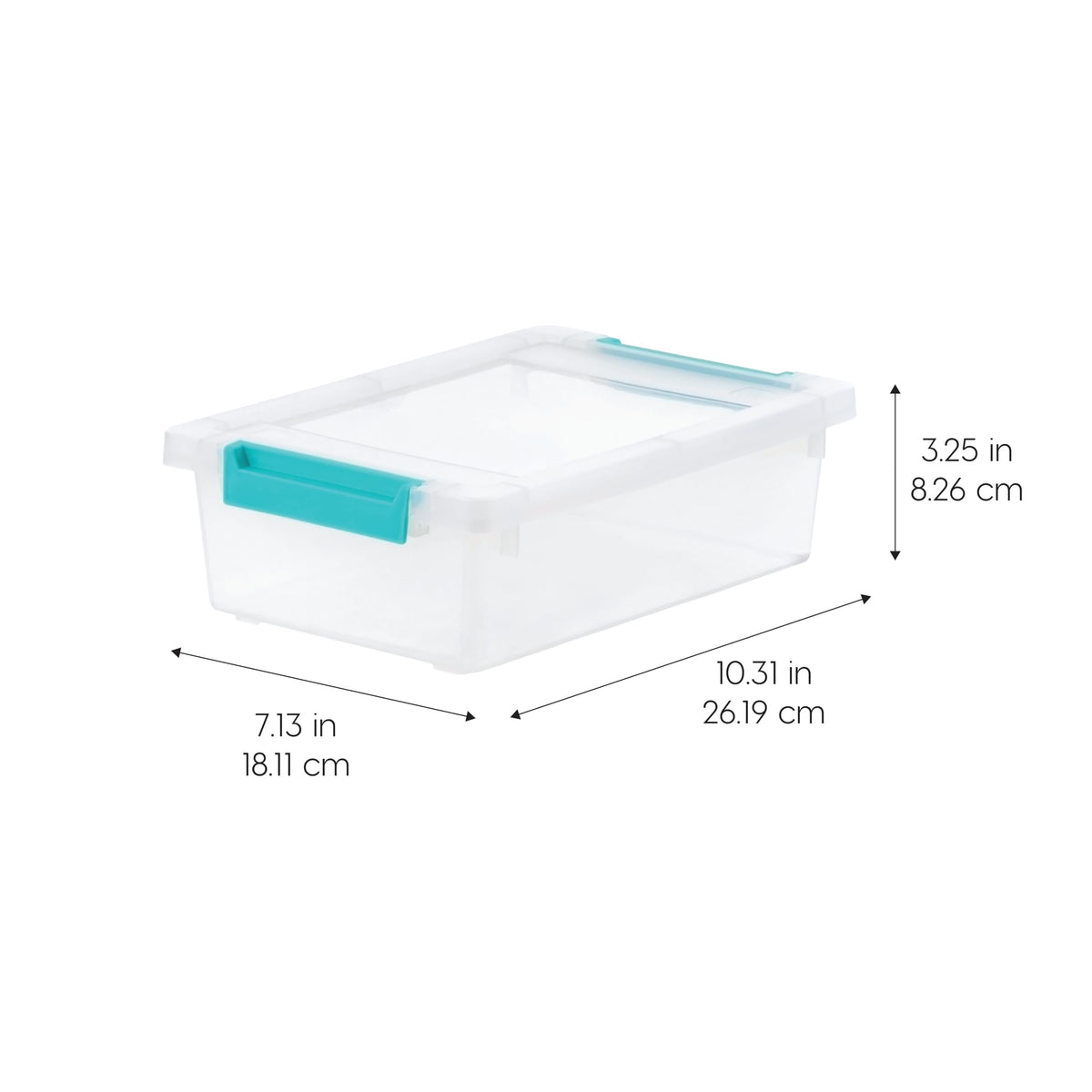 IRIS USA Storage Bins with Lids |Made in USA| 2 Qt - (6-Pack) - Clear 🍁 All In One Marketplace Canada
