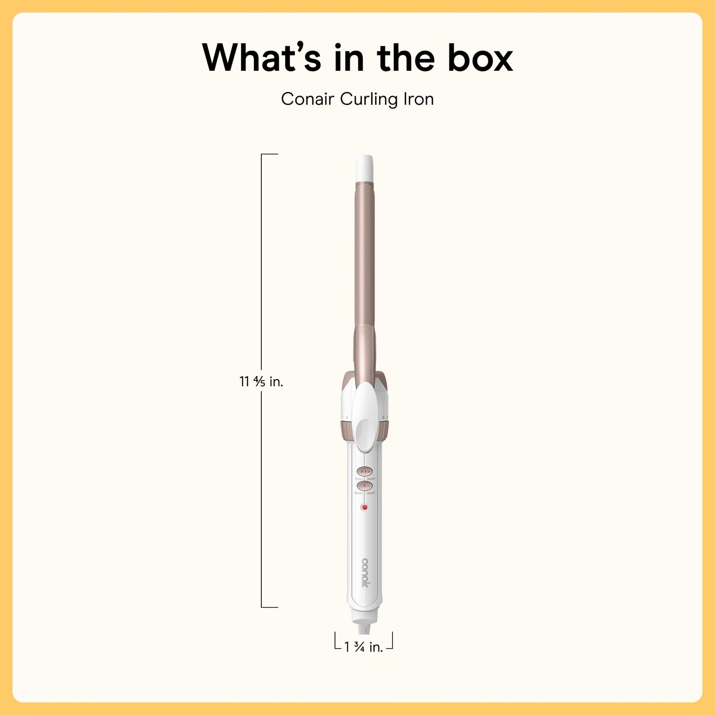 Conair Double Ceramic Curling Iron, 1/2-inch Curling Iron, White/Rose Gold 🍁 All In One Marketplace Canada