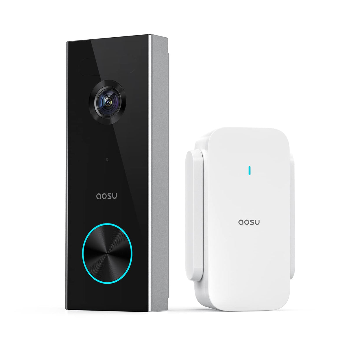 AOSU Doorbell Camera Wireless Outdoor, Battery-Powered Video Doorbell with Chime, 2K Resolution, Save Locally or to The Cloud, 2.4GHz WiFi, 180-Day Battery Life, Work with Alexa & Google Assistant 🍁 All In One Marketplace Canada