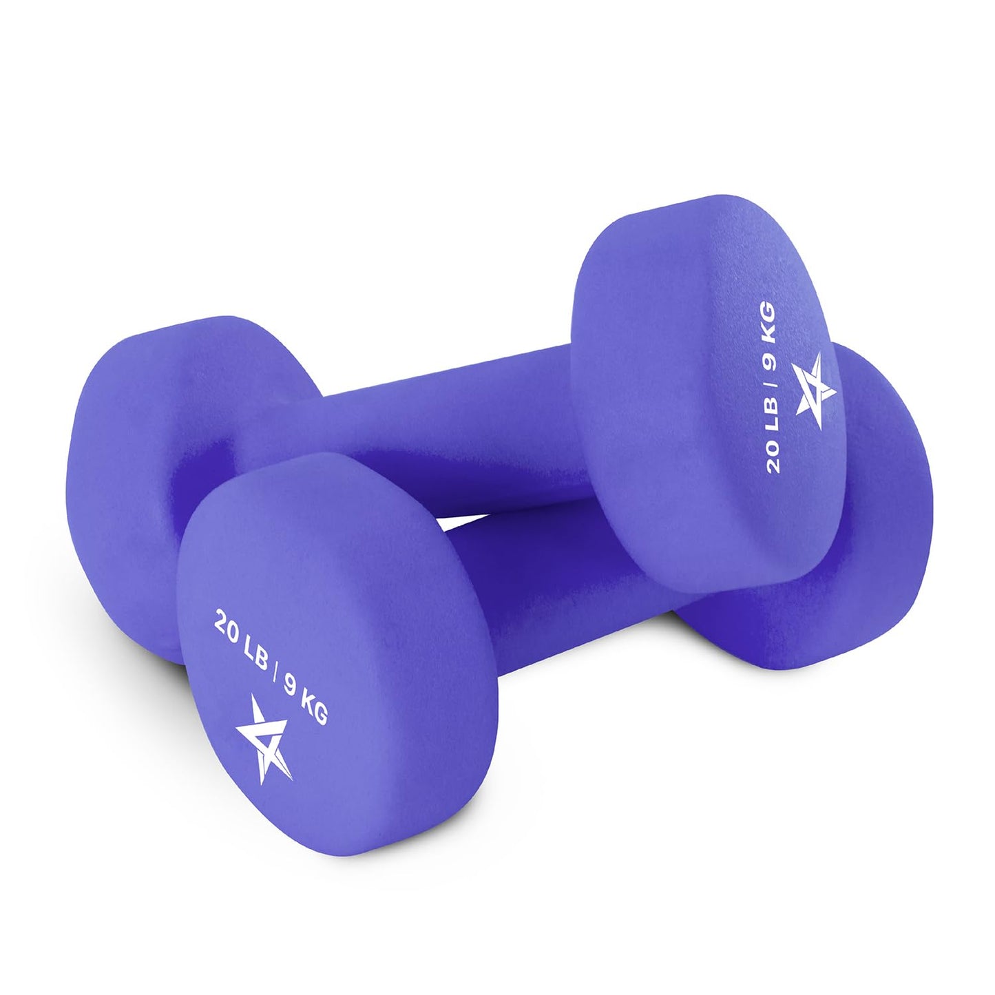 Yes4All Dumbbell Neoprene, poids et haltere, Weight Set, Hand Weights for Women, Dumbbells Pair, Free Weights (M. Purple - 20lbs) 🍁 All In One Marketplace Canada