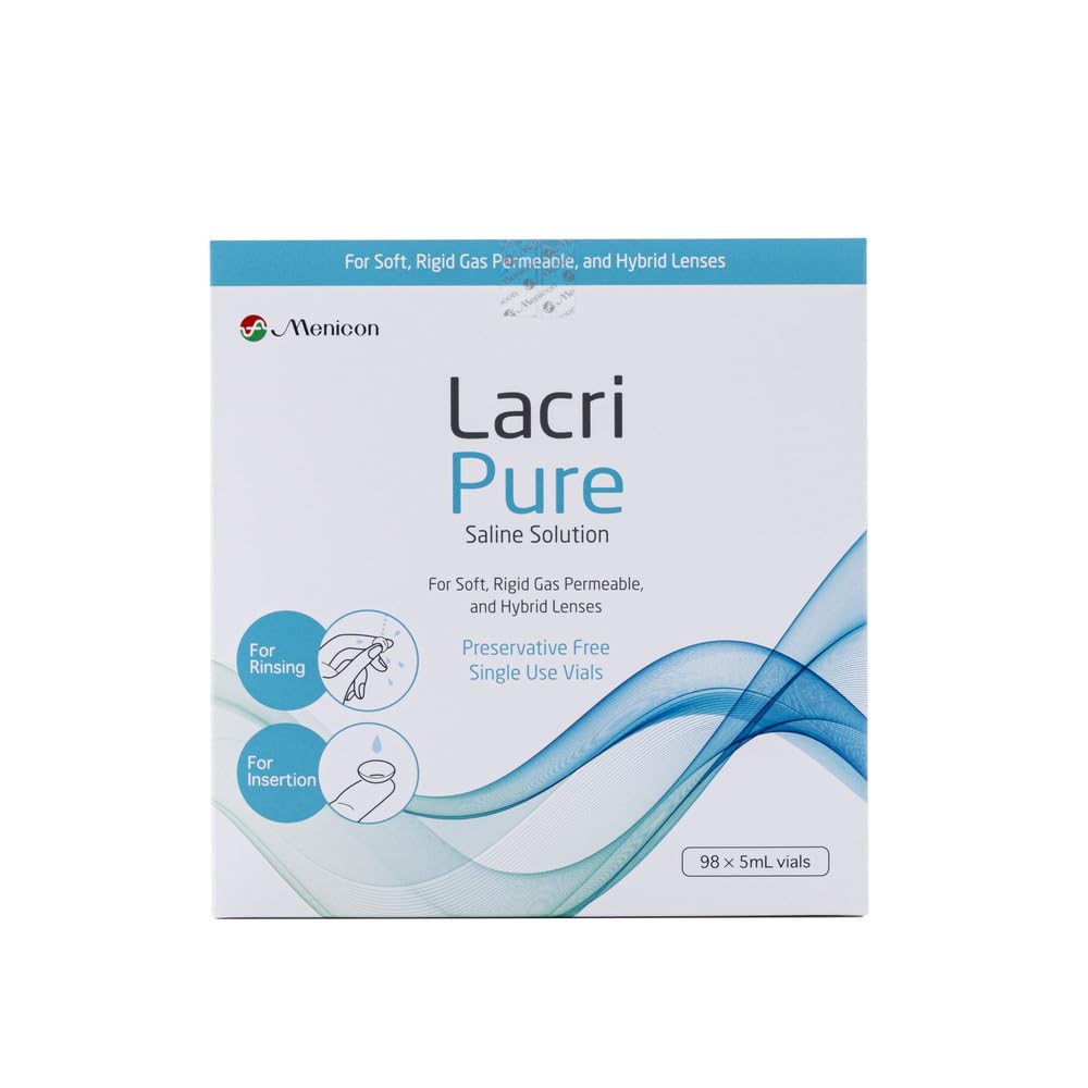 LacriPure Saline Solution 98x5ml vial Box 🍁 All In One Marketplace Canada