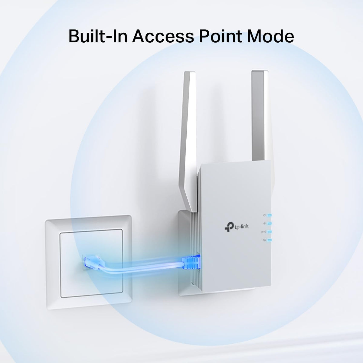 TP-Link AX1500 WiFi 6 Range Extender w/Ethernet Port (RE515X) - 1.5G Dual-Band Wireless Repeater Amplifier, Up to 1800 Sq. Ft., 64 Devices, Internet Signal Booster, APP Setup, EasyMesh Compatible 🍁 All In One Marketplace Canada