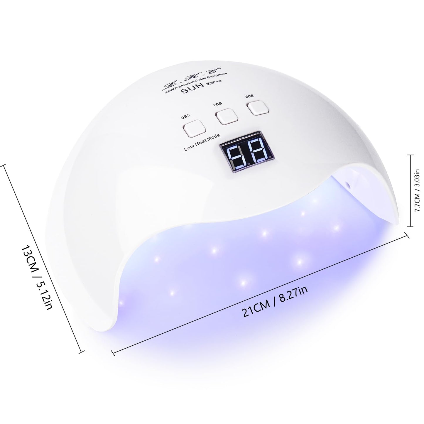 UV Nail Light, LKE Nail Dryer UV Light for Gel Nails with 3 Timers Professional UV LED Nail Lamp for Gel Nail Polish Kit Nail Art Tools Accessories in Home Use 🍁 All In One Marketplace Canada