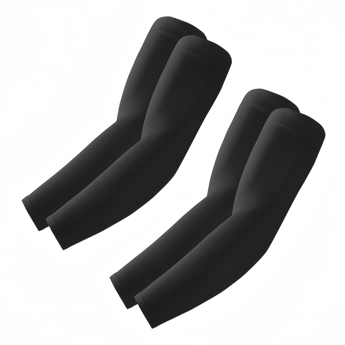 ROXUN 2 Pairs Arm Sleeves, Cooling UV Sun Protection Sports Compression for Men/Women 2 Black 🍁 All In One Marketplace Canada