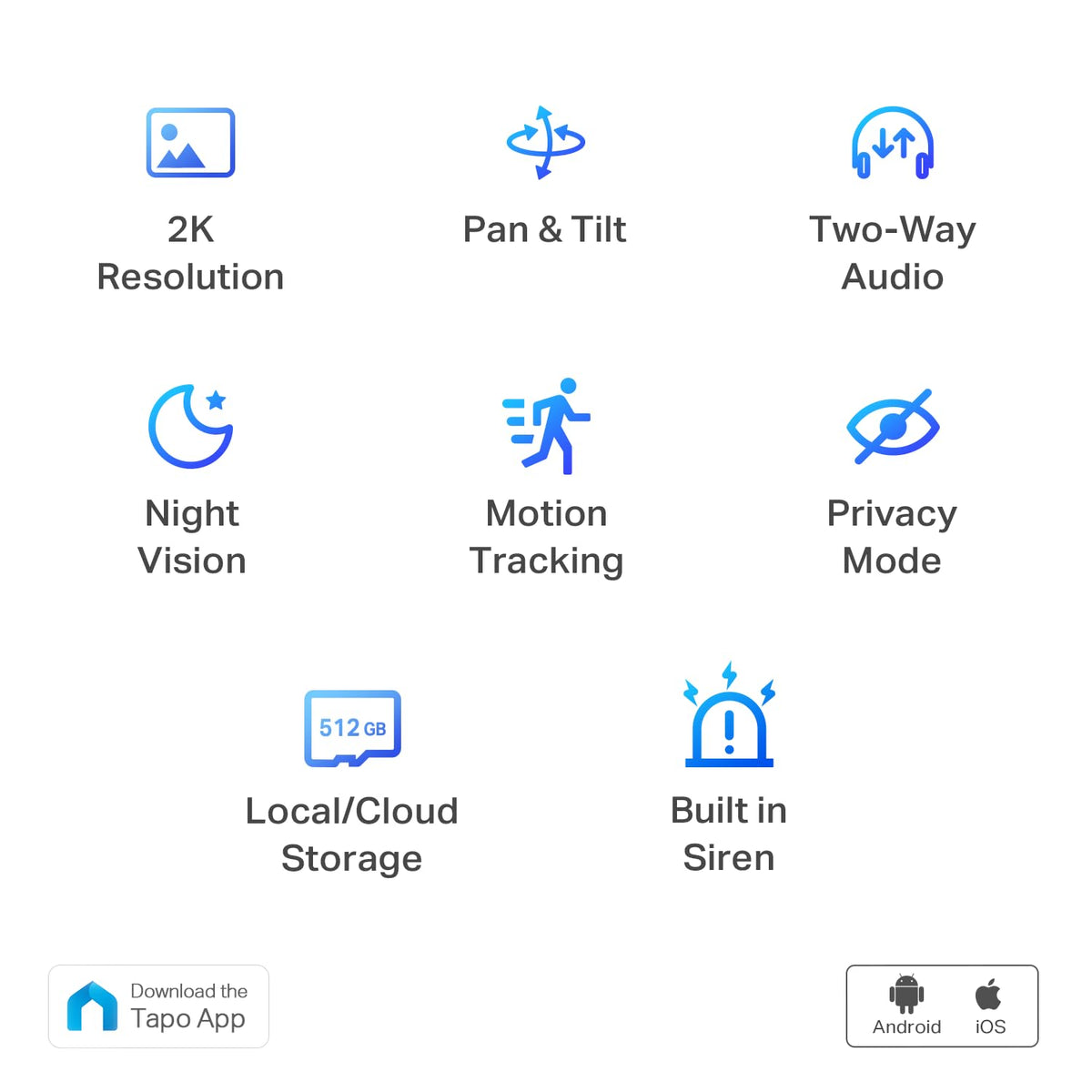TP-Link Tapo 2K Pan/Tilt Indoor Security WiFi Camera, Baby & Pet Camera w/ 360° Motion Tracking, 2-Way Audio, Night Vision, Cloud & Local Storage (Up to 256 GB), Works w/Alexa & Google (Tapo C210) 🍁 All In One Marketplace Canada