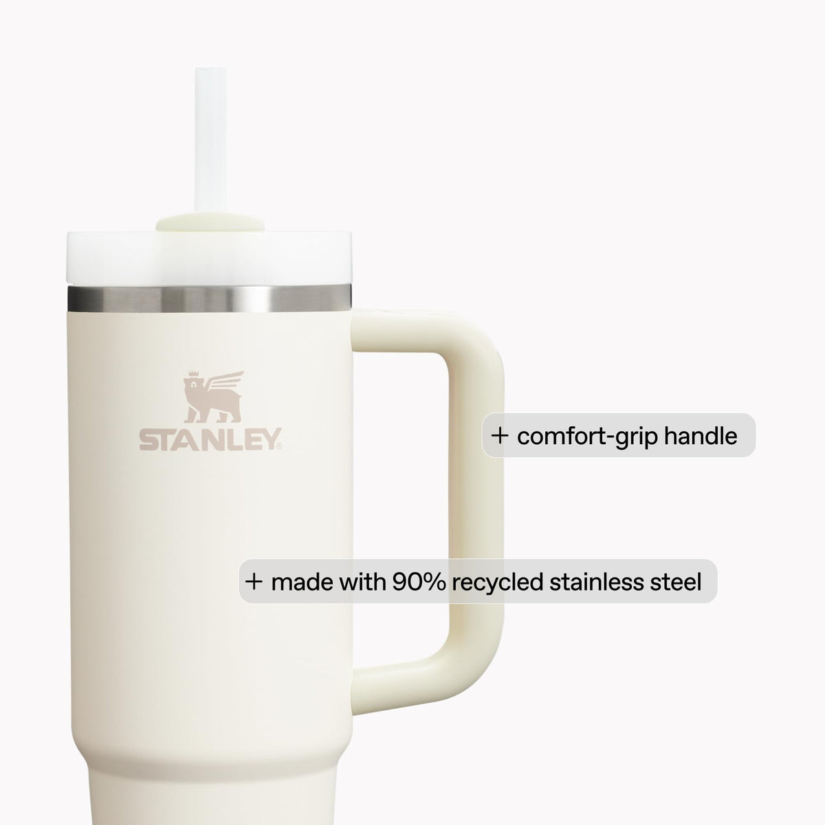 STANLEY Quencher H2.0 Tumbler with Handle and Straw 30 oz | Flowstate 3-Position Lid | Cup Holder Compatible for Travel | Insulated Stainless Steel Cup | BPA-Free | Peach Rose 🍁 All In One Marketplace Canada