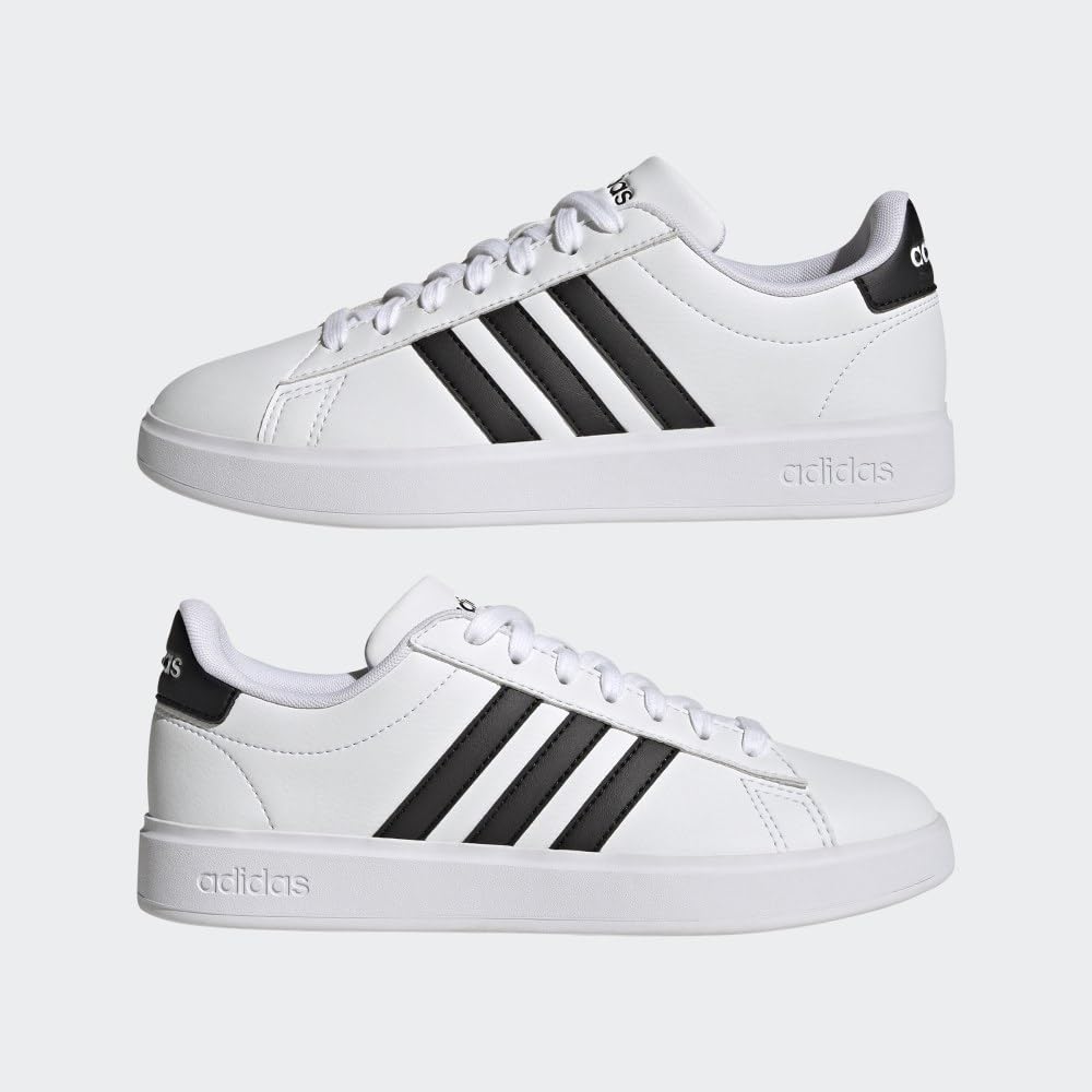 Adidas Women's Grand Court 2.0, White/Core Black/Core Black, 9.5 🍁 All In One Marketplace Canada