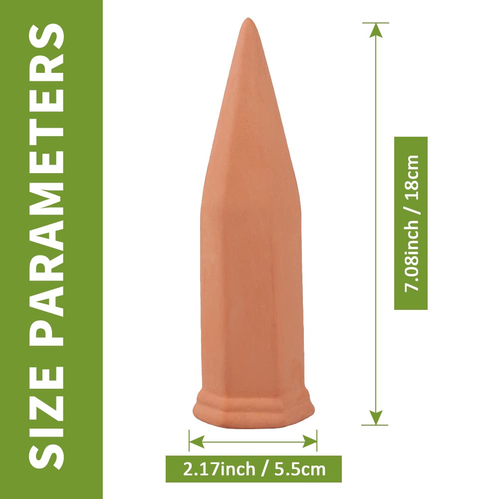 Fu Store 10PCS Plant Watering Stakes Automatic Plant Drippers Waterers for Vacations Plant Watering Devices Terracotta Self Waterinq Spikes for Wine Bottles Great for Indoor Outdoor Plants 🍁 All In One Marketplace Canada
