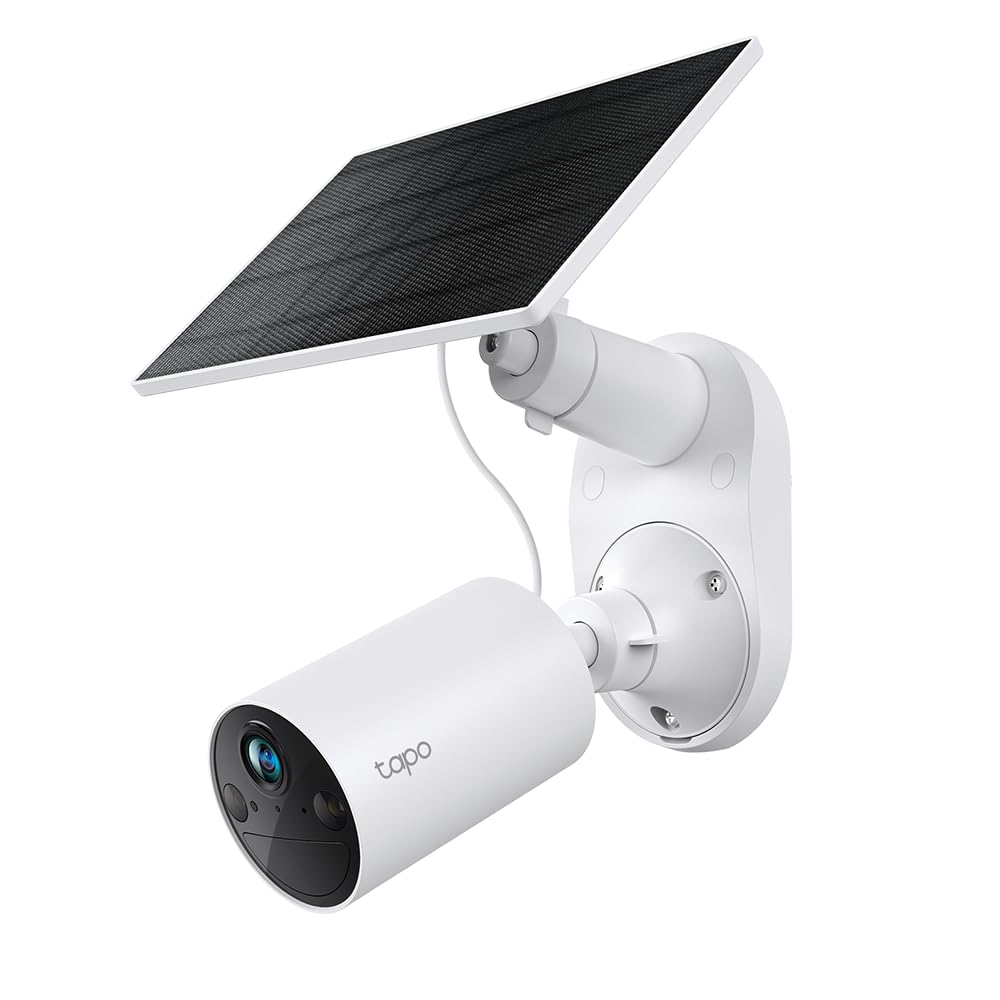 TP-Link Tapo Solar-Powered Security Camera Kit, 2K Wireless Battery Camera w/Solar Panel Base, Smart Person Detection, SD/Cloud Storage, Spotlight Color Night Vision, No Hub Needed (Tapo C410 KIT) 🍁 All In One Marketplace Canada