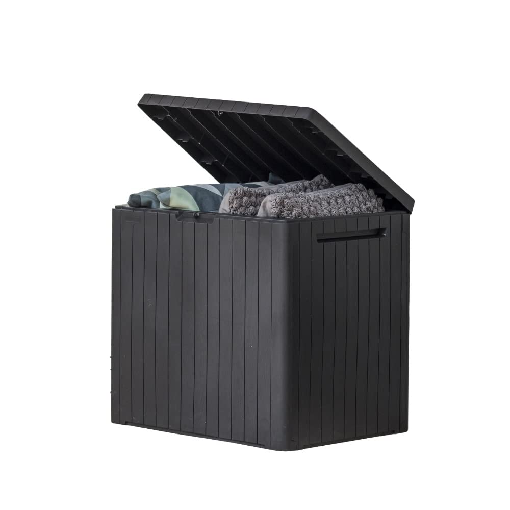 Keter City 30 Gal Outdoor Storage Box and Patio Side Table 🍁 All In One Marketplace Canada