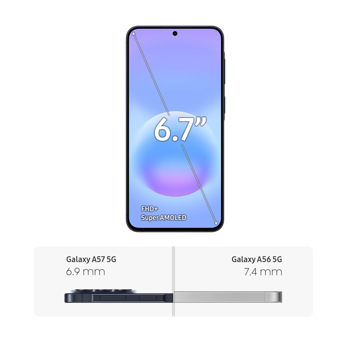 Samsung Galaxy A57, 128GB, Awesome Navy, 5G (Unlocked, CAD Version) - 6.7" Super AMOLED+ FHD+ Display, Awesome Intelligence, 8GB RAM, 50MP, 45W Fast Charging - Financing Available 🍁 All In One Marketplace Canada
