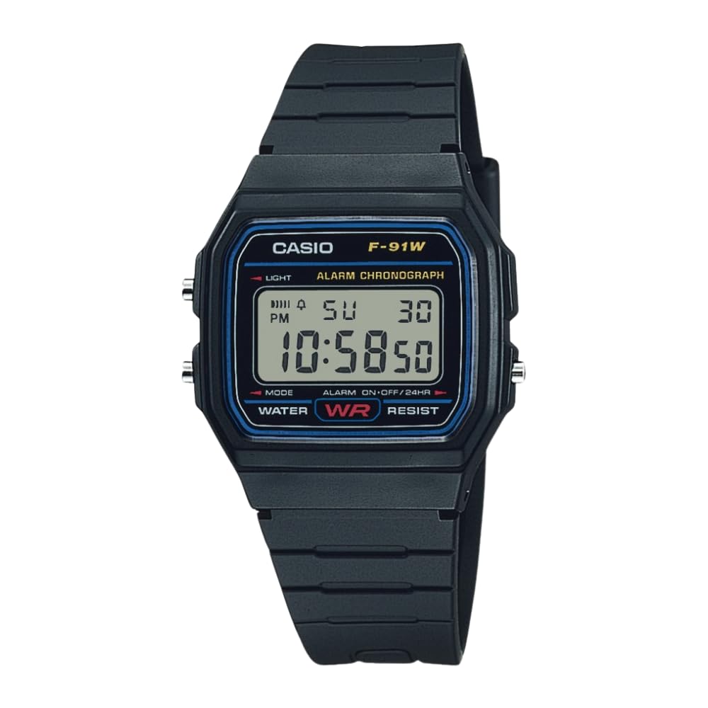 Casio Men's Classic Black Resin Strap Watch Digital F91W-1 🍁 All In One Marketplace Canada