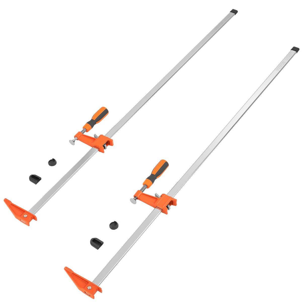 VEVOR Bar Clamps for Woodworking, 2-Pack 36" Clamp, Quick-Change F Clamp with 600 lbs Load Limit, 2.5" Throat Depth, Cast Iron and Carbon Steel, Wood Clamps for Woodworking Metal Working 🍁 All In One Marketplace Canada