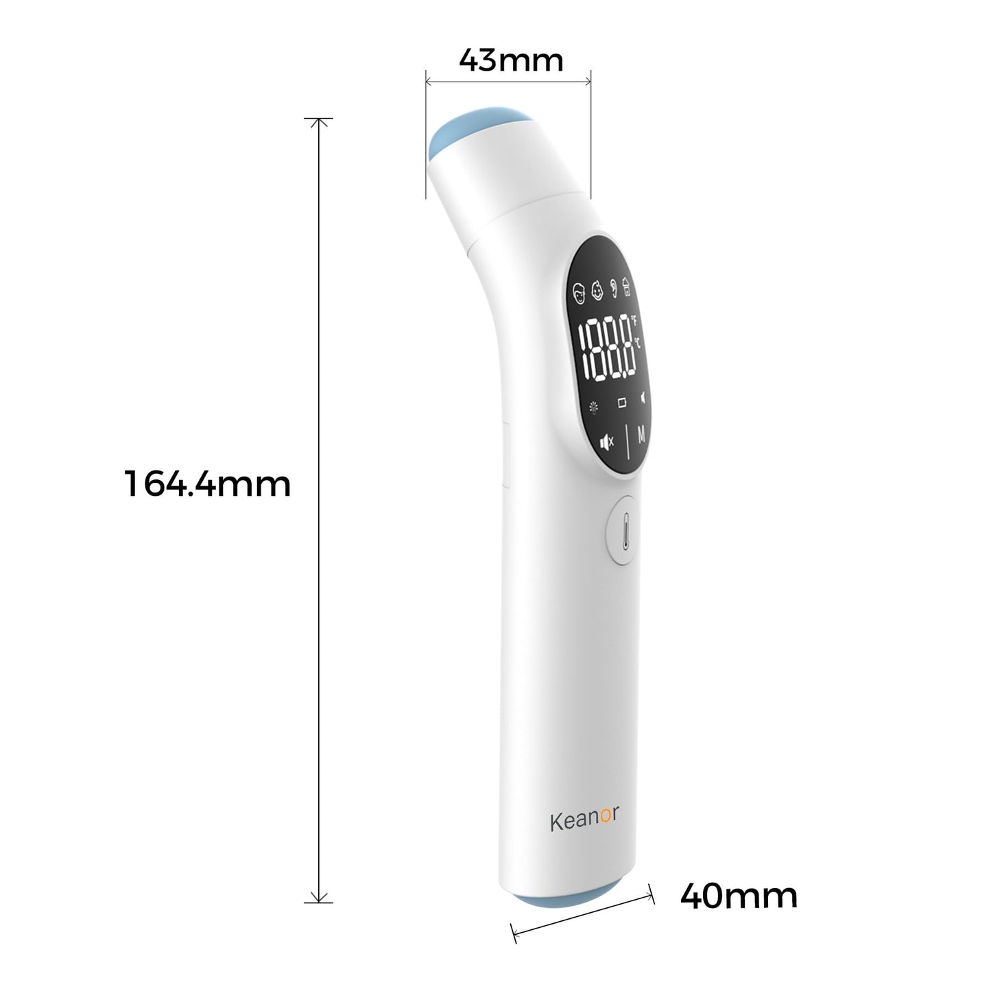 Thermometer Forehead and Ear Thermometer Digital Infrared Thermometer Baby Thermometer Accurate 1s Measure 40 Set Memory Mute Mode LED Screen for Adults Kids Fever Alarm with Storage Bag 🍁 All In One Marketplace Canada