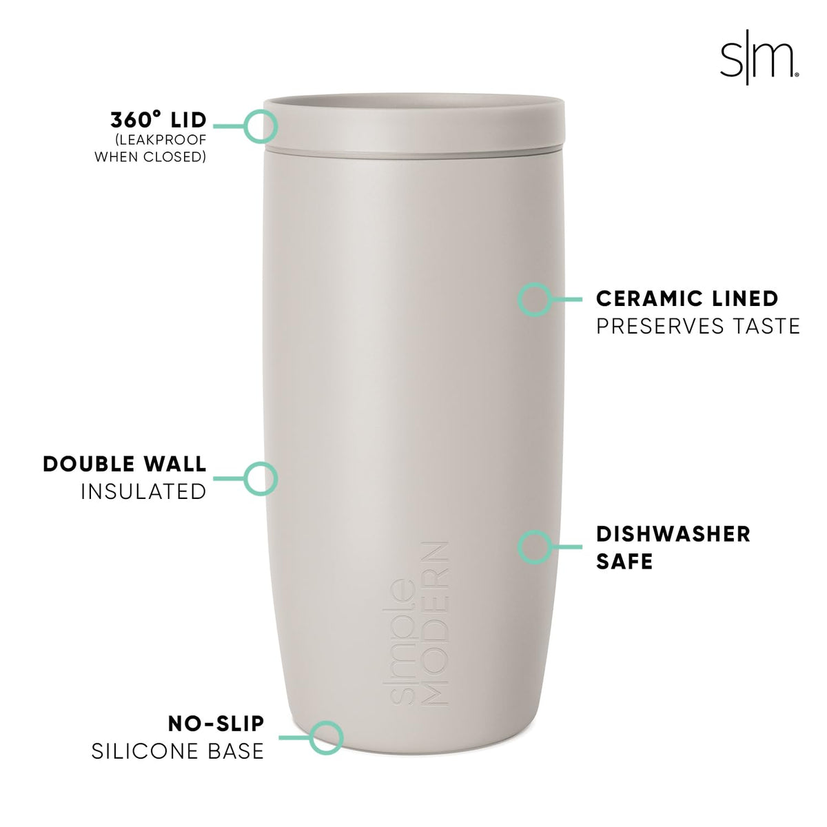 Simple Modern Halloween Travel Coffee Mug 360° Lid | 16oz | Stamps