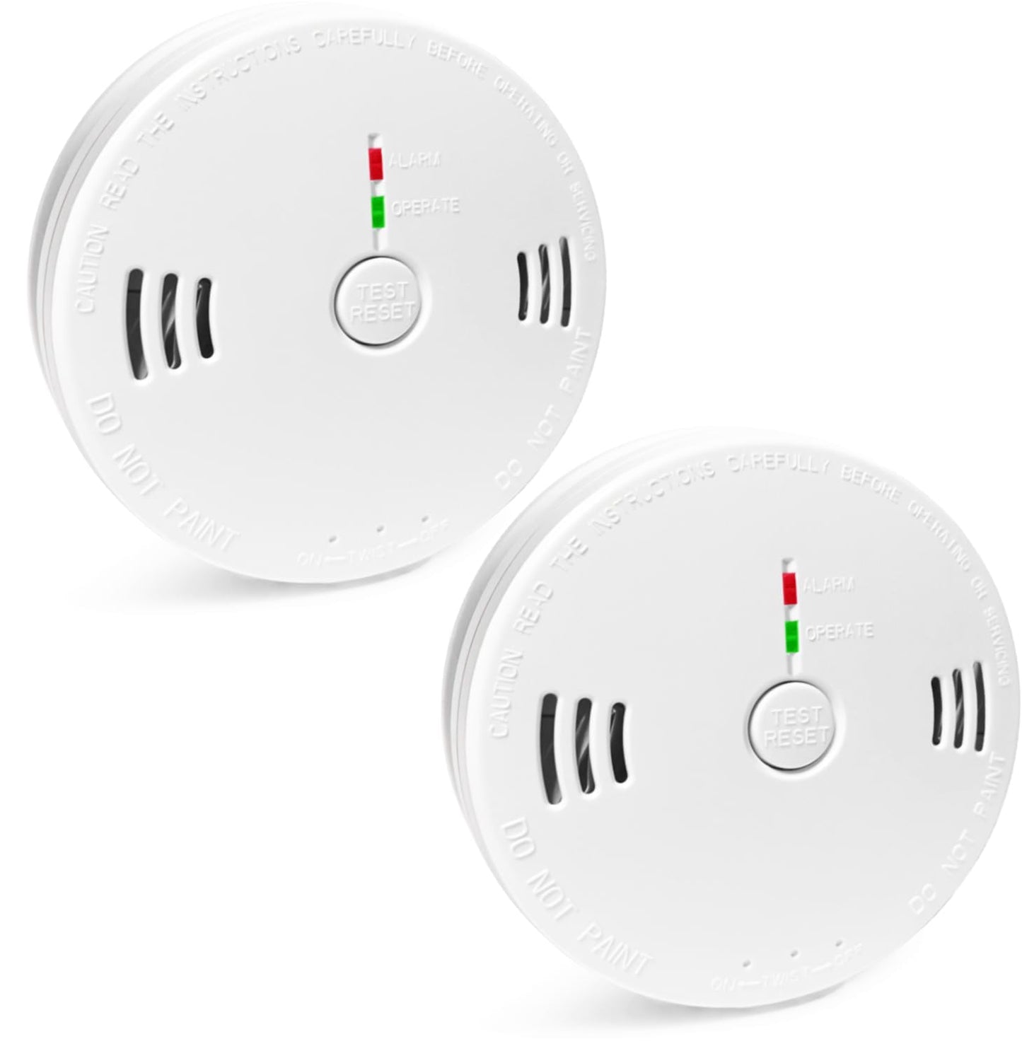 2-Pack Smart Home S-afety Device Led Indicator Lights A-larm, 85dB Beeps Sound for Basements Travel Home Office House Bedroom Living Room Car, Battery Operated, ComplywithUL 🍁 All In One Marketplace Canada