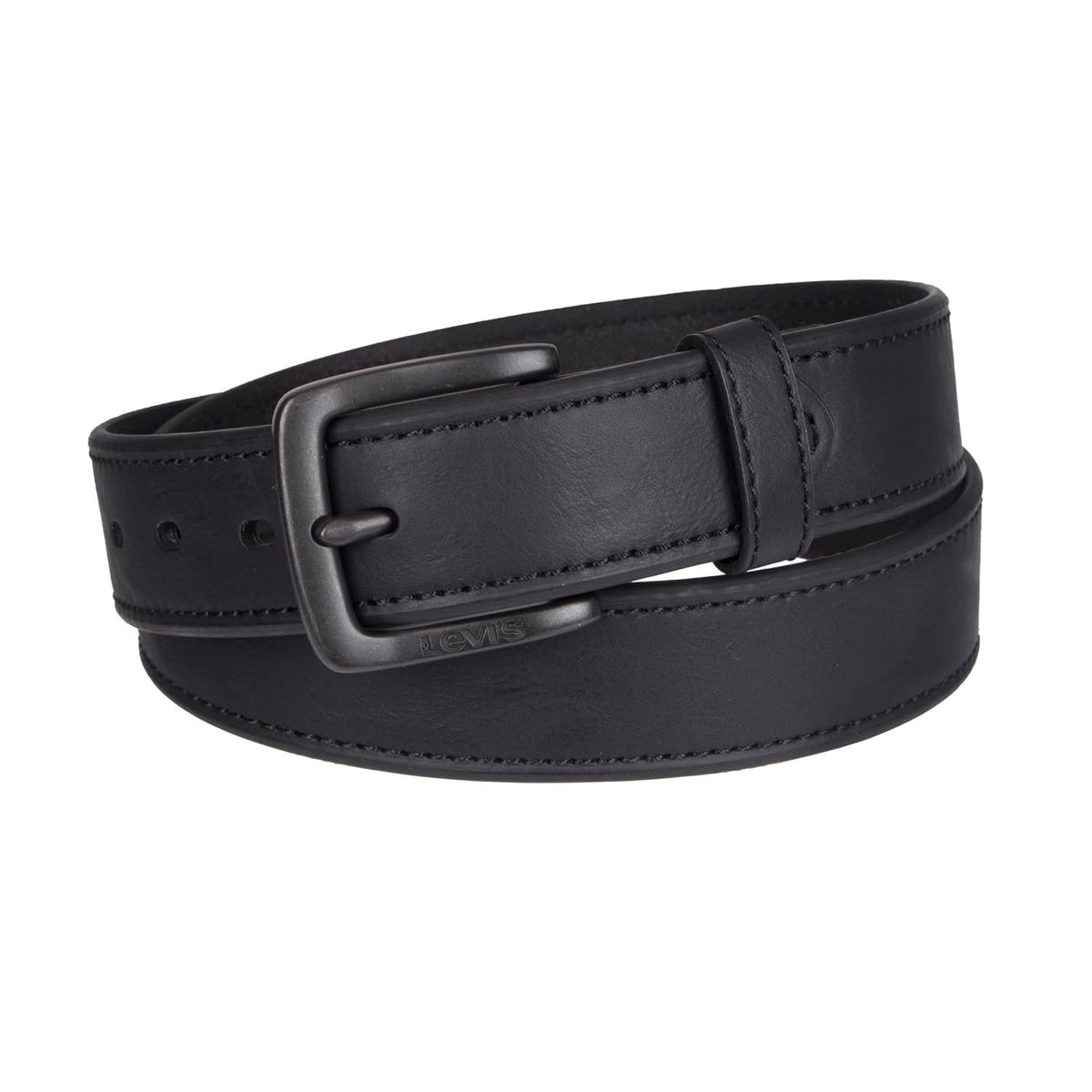 Levi's Casual Belt-Dress for Men Jeans with Thick Strap and Buckle, Matte black, Extra-Large (42-44) 🍁 All In One Marketplace Canada