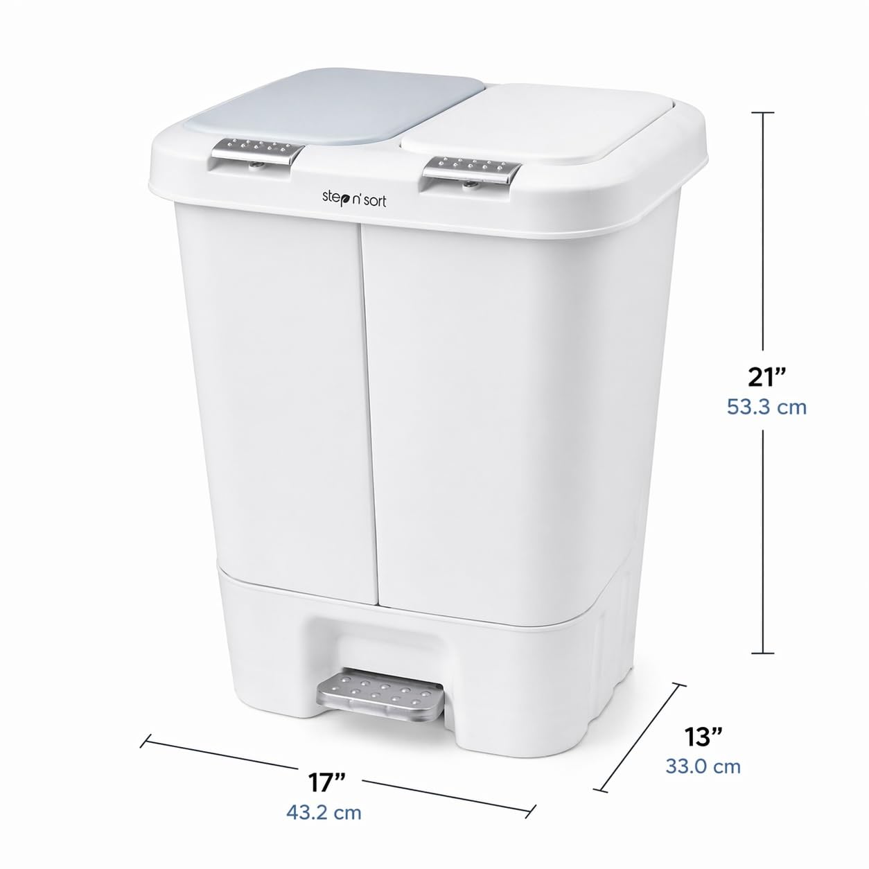 Step N’ Sort 40L Dual Compartment Recycling Bin – Slim Kitchen Waste & Recycling System (2 × 20L) 🍁 All In One Marketplace Canada