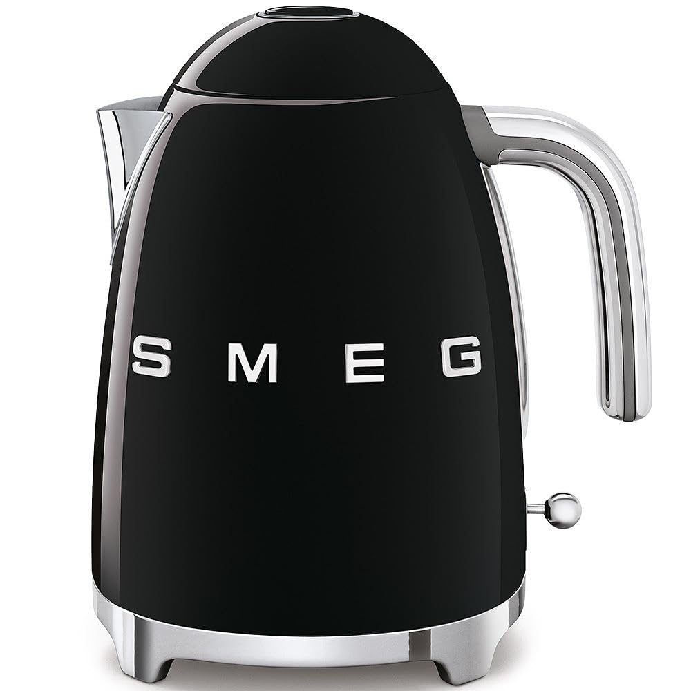 Smeg 50's Retro Style Kettle, 1.7L, 7 Cups, Automatic Shut Off, Black, KLF03BLUS 🍁 All In One Marketplace Canada