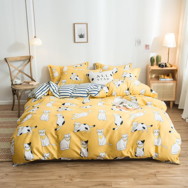 Floral Cotton Duvet Cover Set