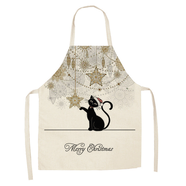 European and American cartoon cute cat apron
