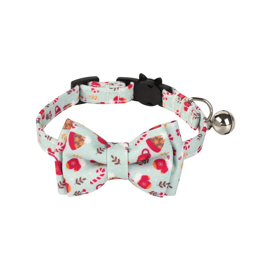 Christmas Bow Tie Dog Collar Pet Gift