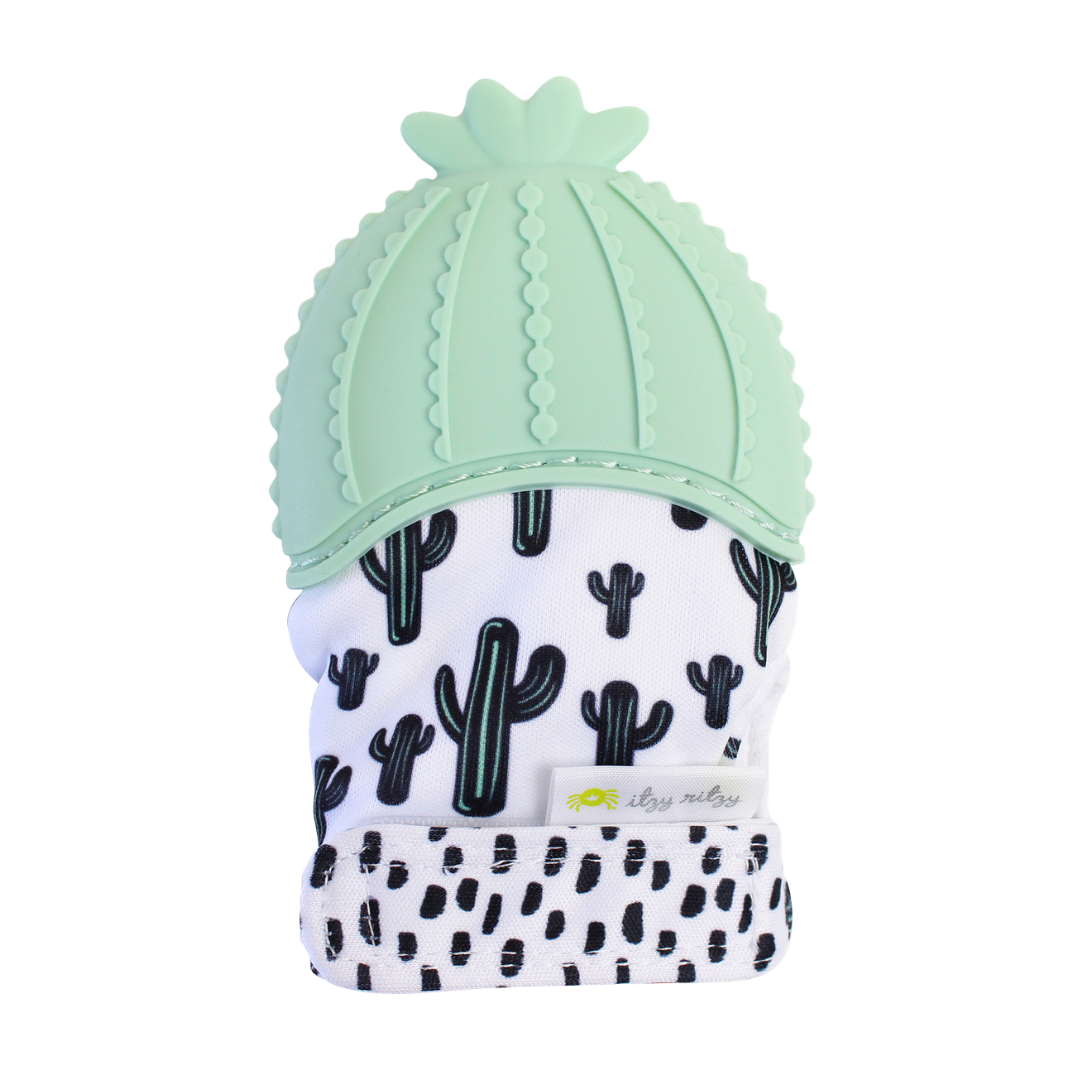 Itzy Ritzy Canada - Itzy Mitt™ Silicone Teething Mitts: Cactus - Ages 0–24 Months