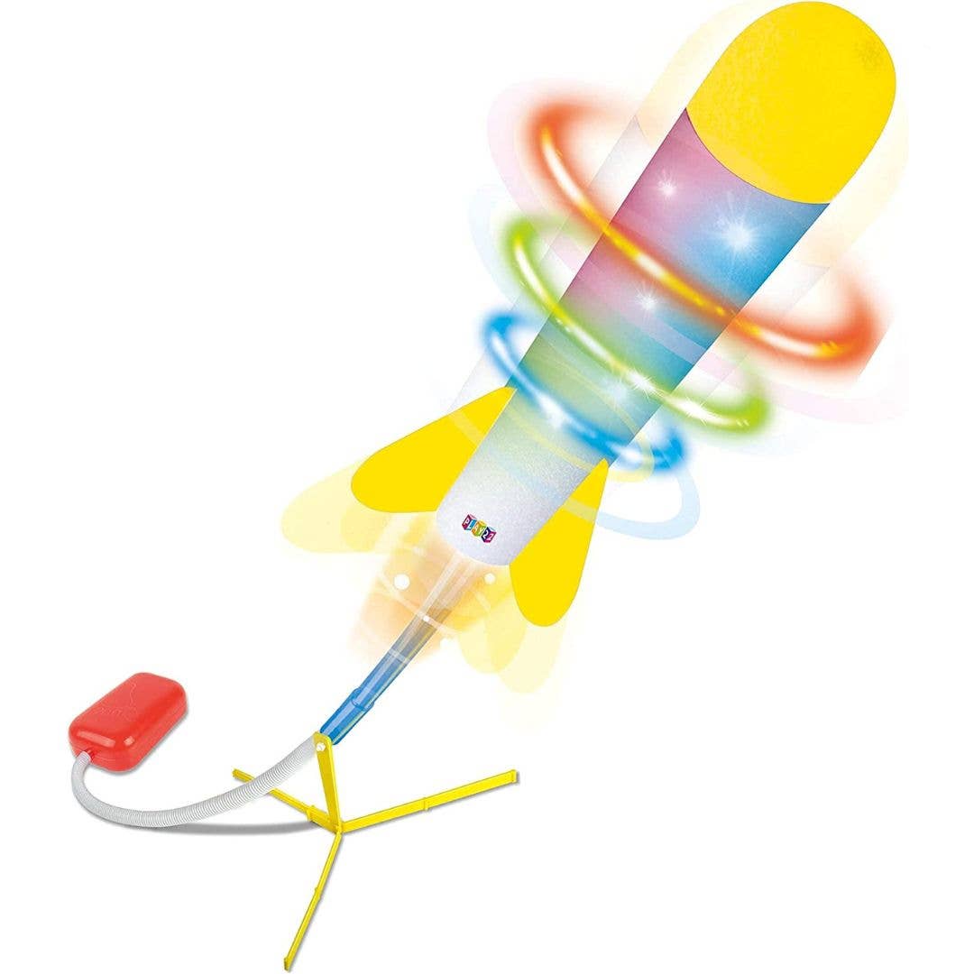 Play22 - Toy Jump Rocket Launcher Set with LED Lights - Ages 5+