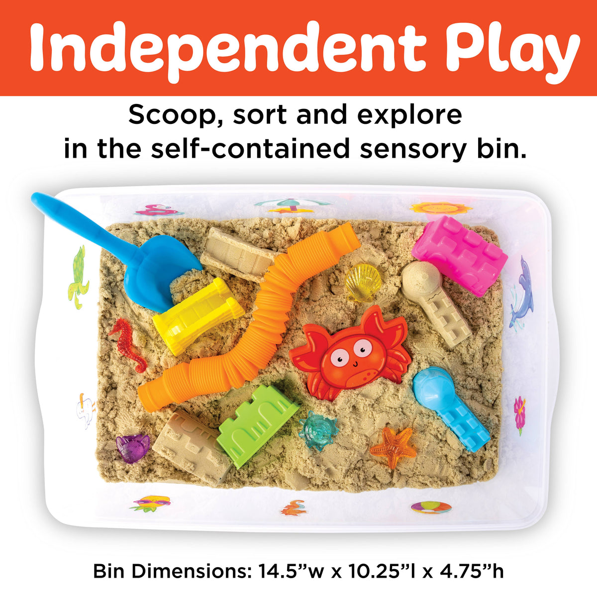Faber-Castell / Creativity for Kids - Sensory Bin Beach Activity Bin - Ages 3+