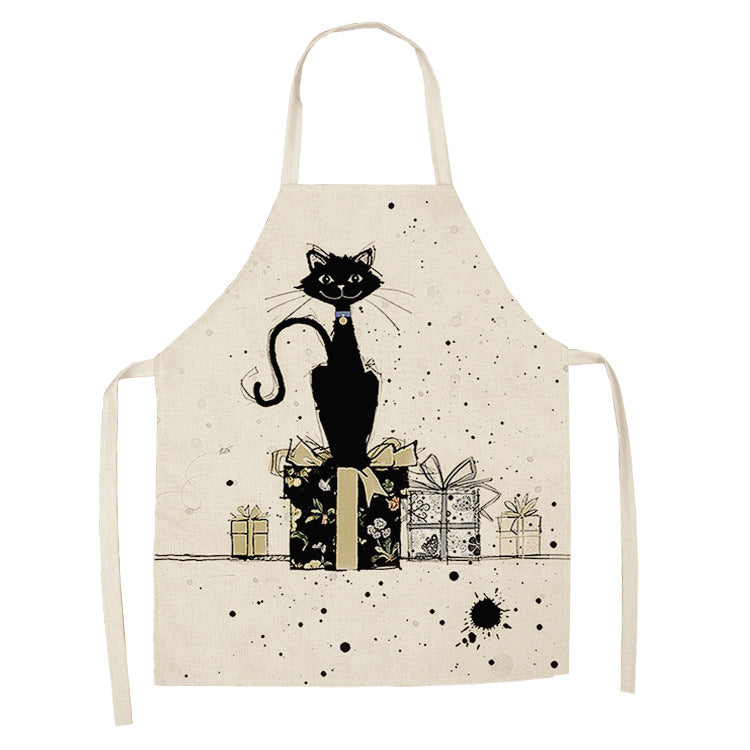 European and American cartoon cute cat apron