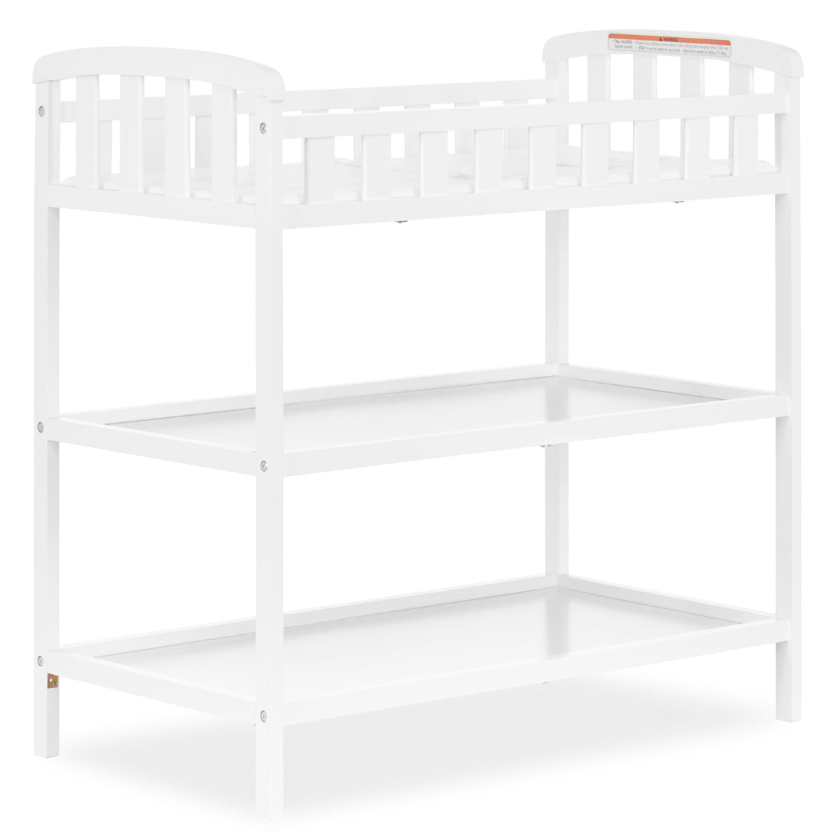 Dream On Me Emily Changing Table In White, Comes With 1" Changing Pad, Features Two Shelves, Portable Changing Station, Made Of Sustainable New Zealand Pinewood 🍁 All In One Marketplace Canada