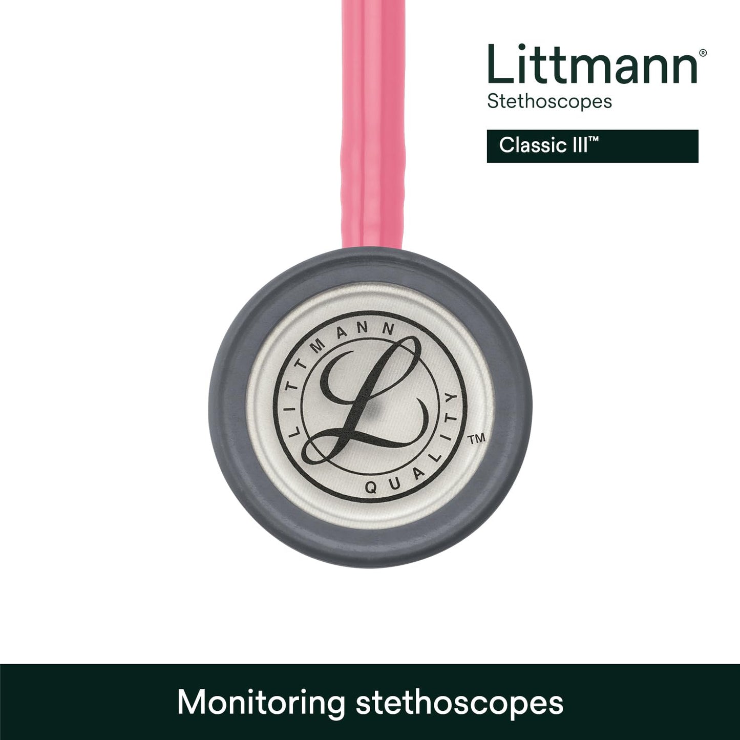 3M Littmann Classic III Monitoring Stethoscope, 5633, More Than 2X as Loud*, Weighs Less**, Stainless Steel Chestpiece, 69 cm (27") Pearl Pink Tube 🍁 All In One Marketplace Canada