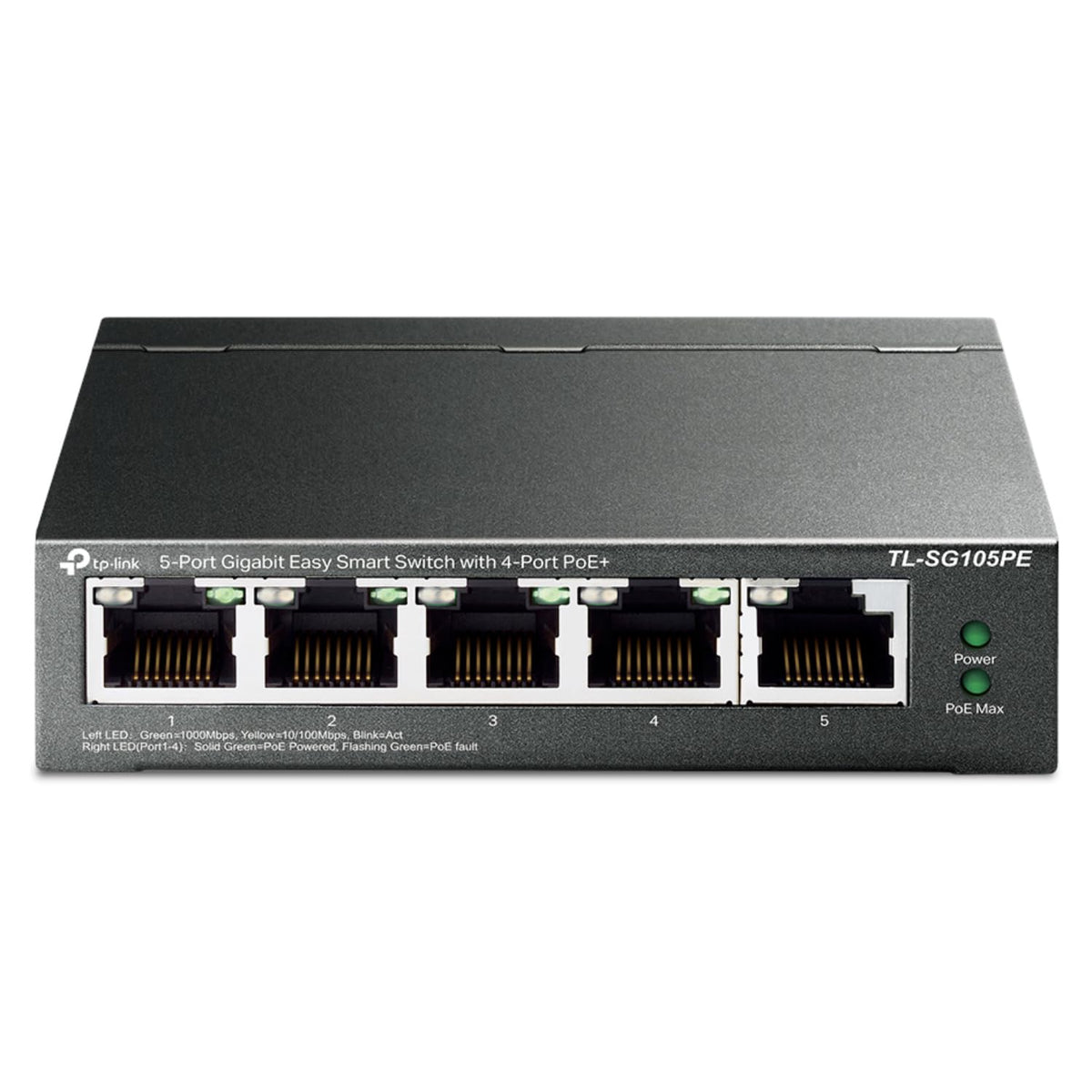 TP-Link 5–Port Gigabit PoE Switch, 4 PoE+ Ports @65W, Easy Smart (TL-SG105PE) 🍁 All In One Marketplace Canada