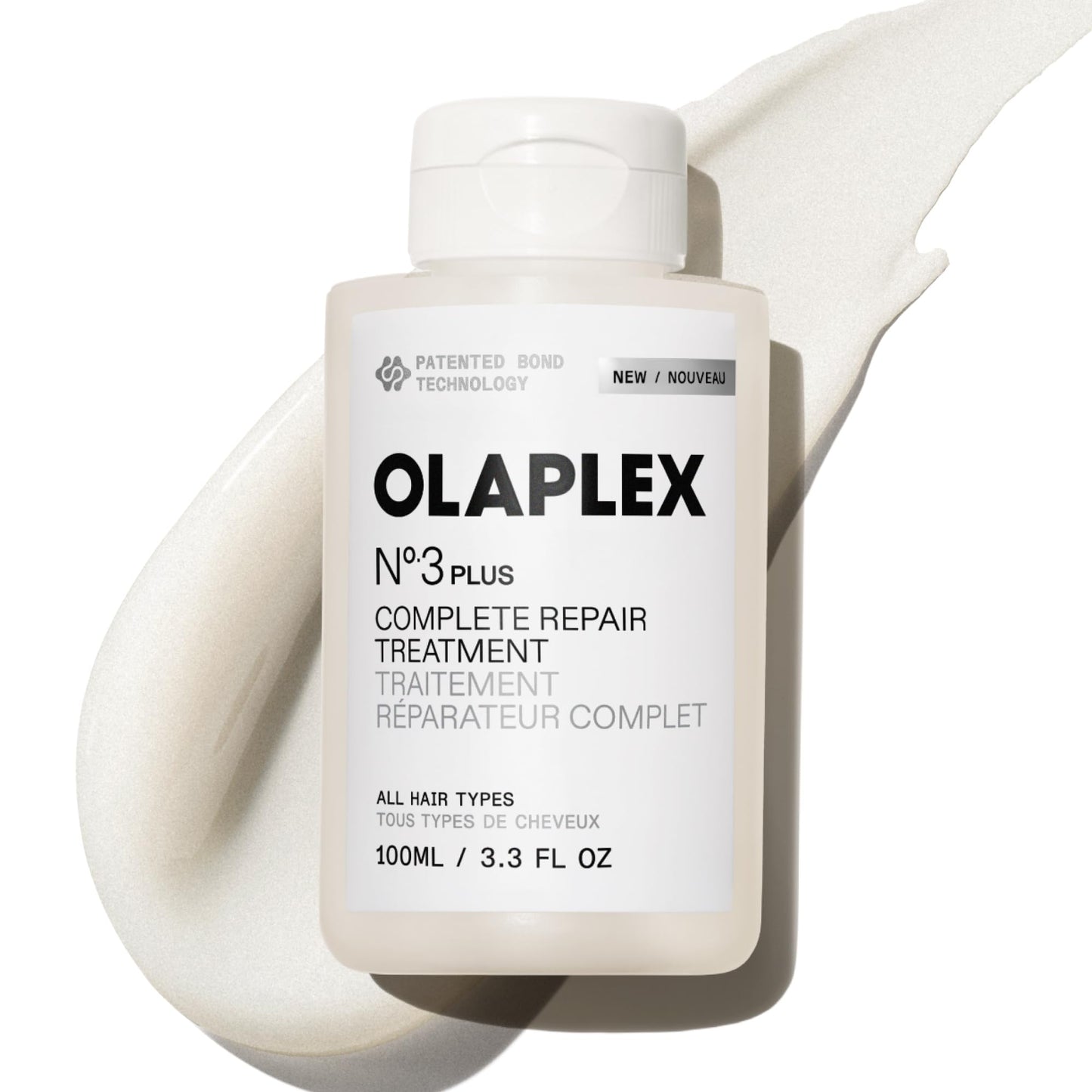 Olaplex N°.3PLUS Complete Repair Treatment: Pre-Shampoo Treatment | Repairs Damage & Reduces Future Breakage | 3 Minutes, 3 Bonds, 3X Stronger, 3X Softer | For Coily, Curly, Straight, and Wavy, 100 mL / 3.3 Fl Oz 🍁 All In One Marketplace Canada
