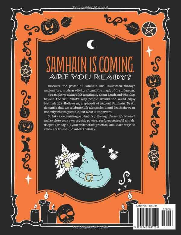 Coloring Book of Shadows: Season of the Witch: Spells for Samhain and Halloween
