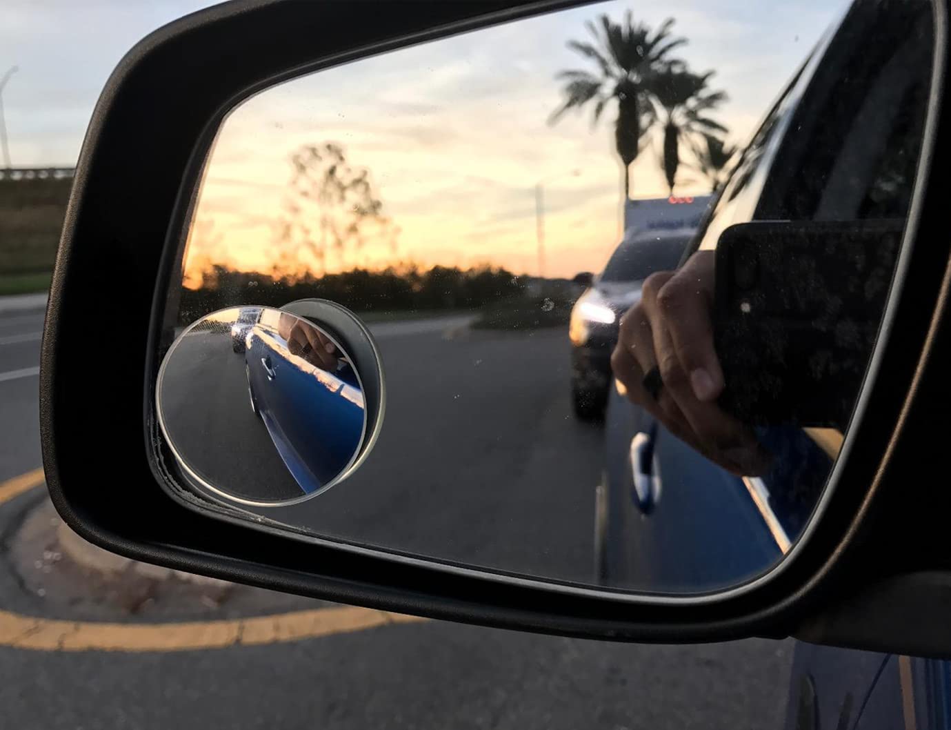 Ampper Blind Spot Mirror, 2" Round HD Glass Frameless Convex Rear View Mirror, Pack of 2 🍁 All In One Marketplace Canada