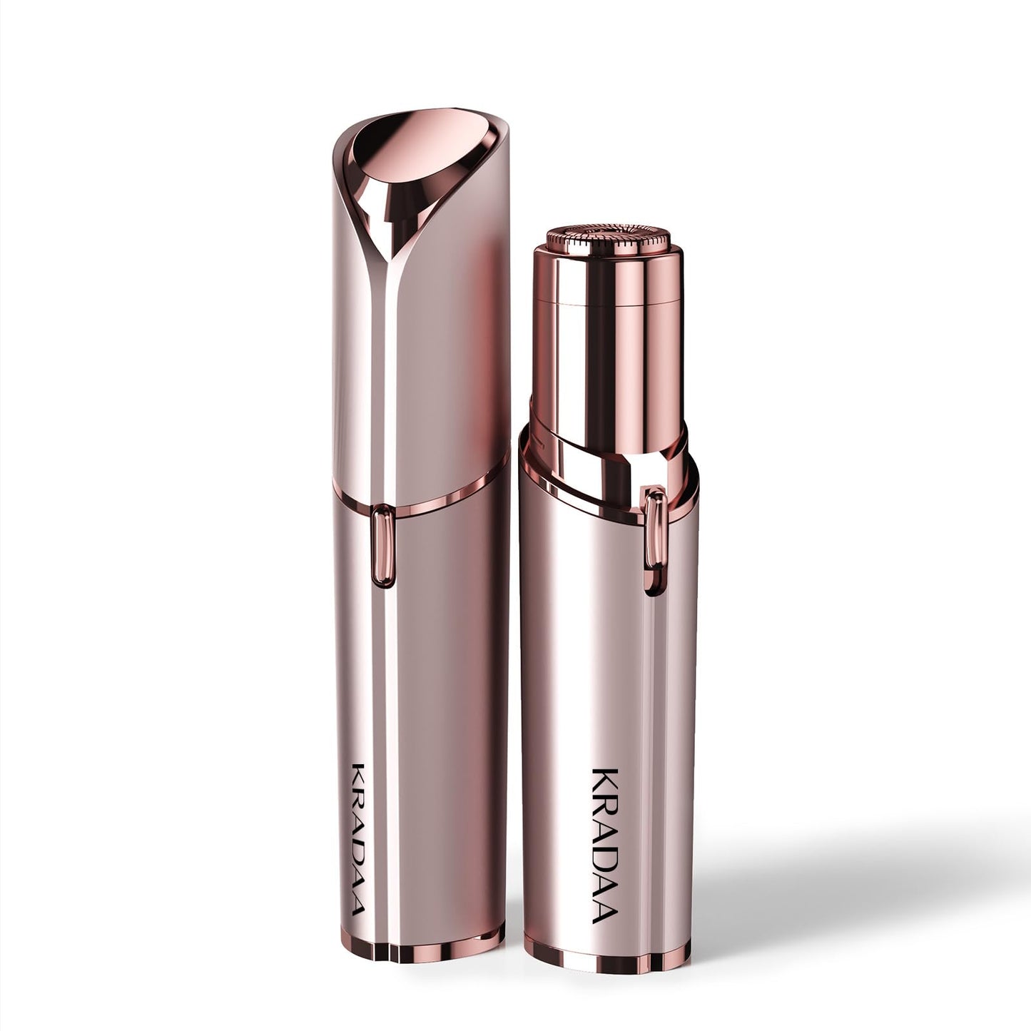 Kradaa Facial Hair Removal for Women: Electric Face Razor with LED Light - Painless & Instant Results Mini Shaver for Travel Use (Rose Gold) 🍁 All In One Marketplace Canada