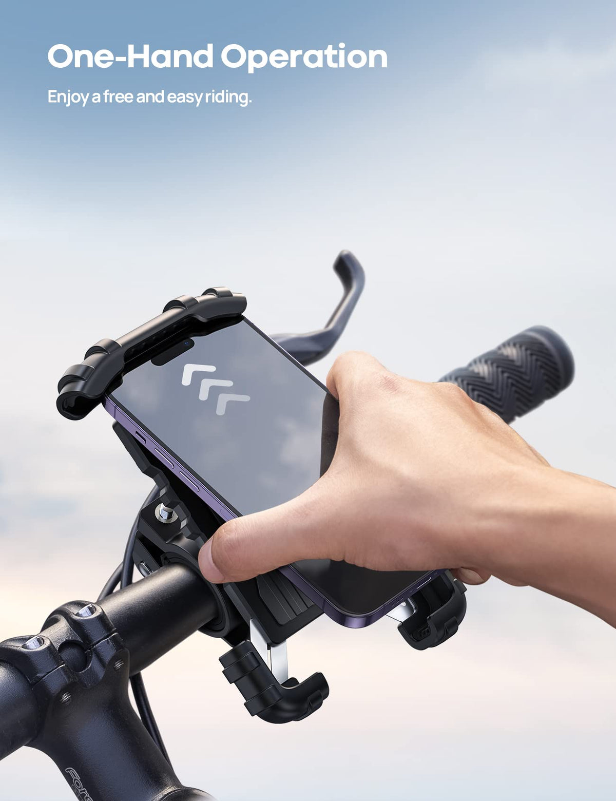 Lamicall Bike Phone Mount, Motorcycle Phone Holder - Motorcycle Bicycle Cell Phone Mount Clamp for Handlebar, Cycling Mount for iPhone 17 Pro Air, 16 Pro 15 Pro Max S25 S26+, 4.7-6.8" Smartphone 🍁 All In One Marketplace Canada